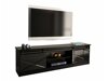 ТВ шкаф Charlotte 156 (Черен + Черен гланц)