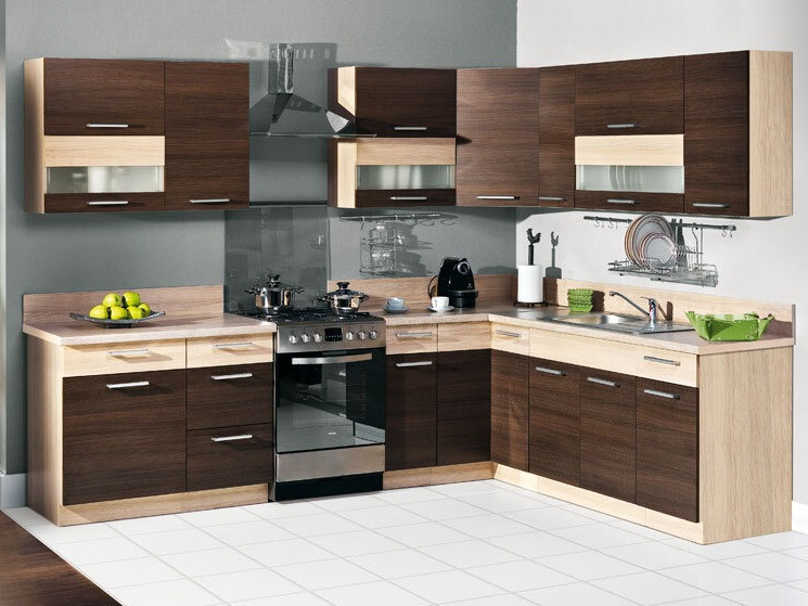 Модулен шкаф с чекмеджета Mode Dark 124