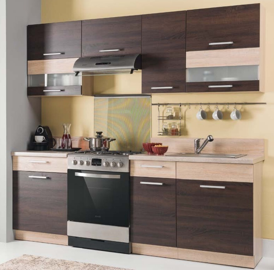 Модулен шкаф с чекмеджета Mode Dark 124