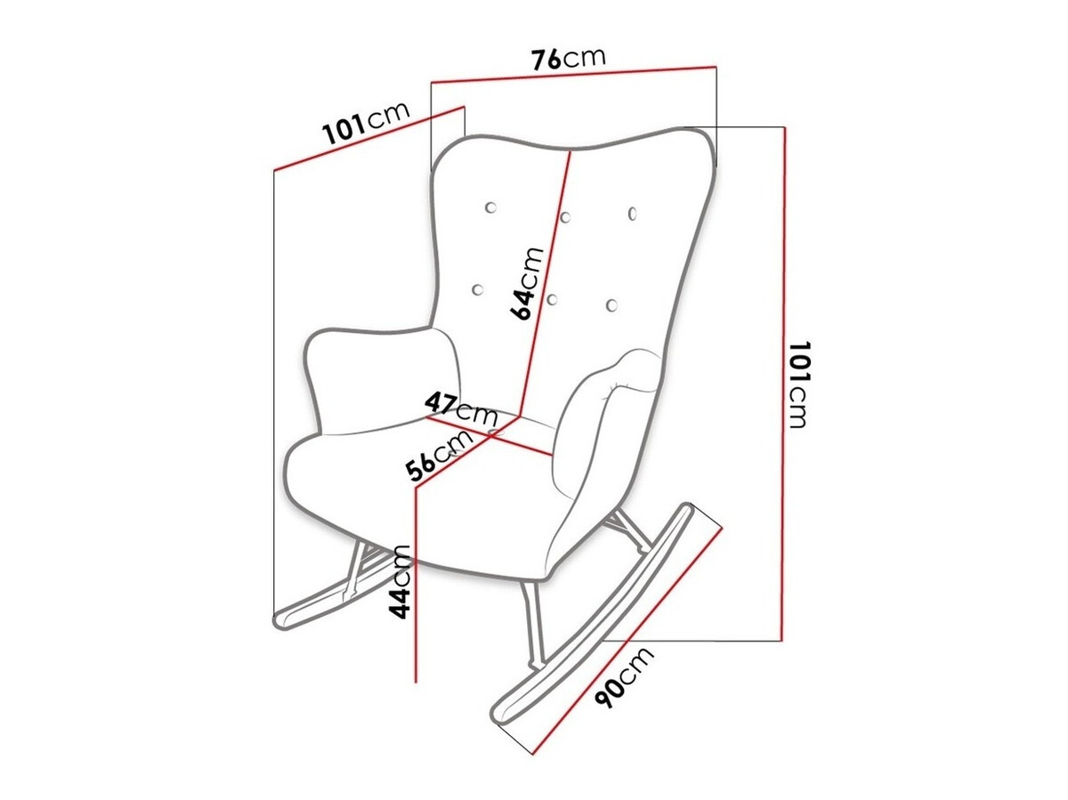Люлеещ се стол Clovis 101 (Magic Velvet 2222)
