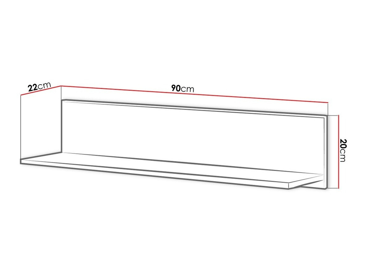 Стенна етажерка Veravie 130