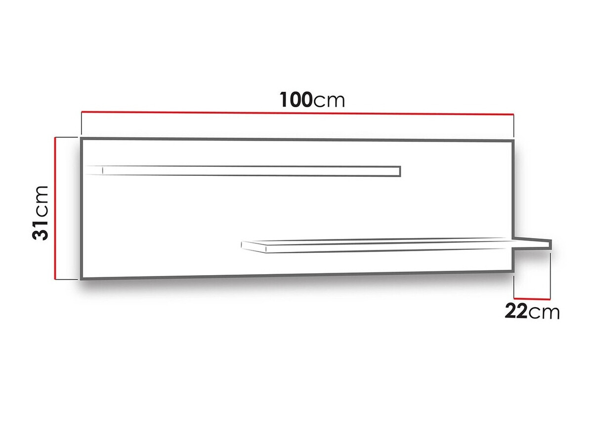 Стенна етажерка Fivelbo 106 (Манастирски дъб)