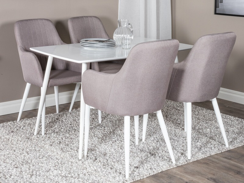 Стол Dallas 156 (Сив + Бял)