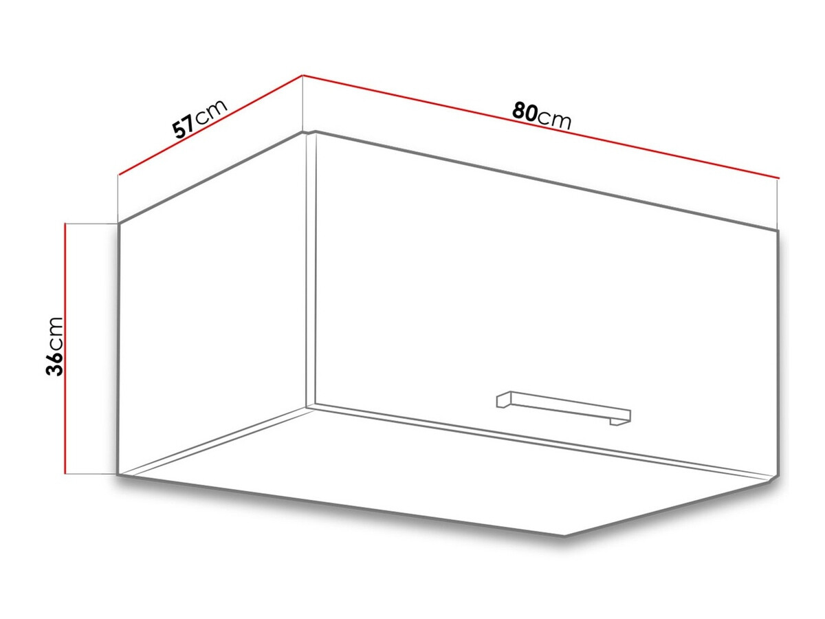 Модулен окачен шкаф Wood Grey 133