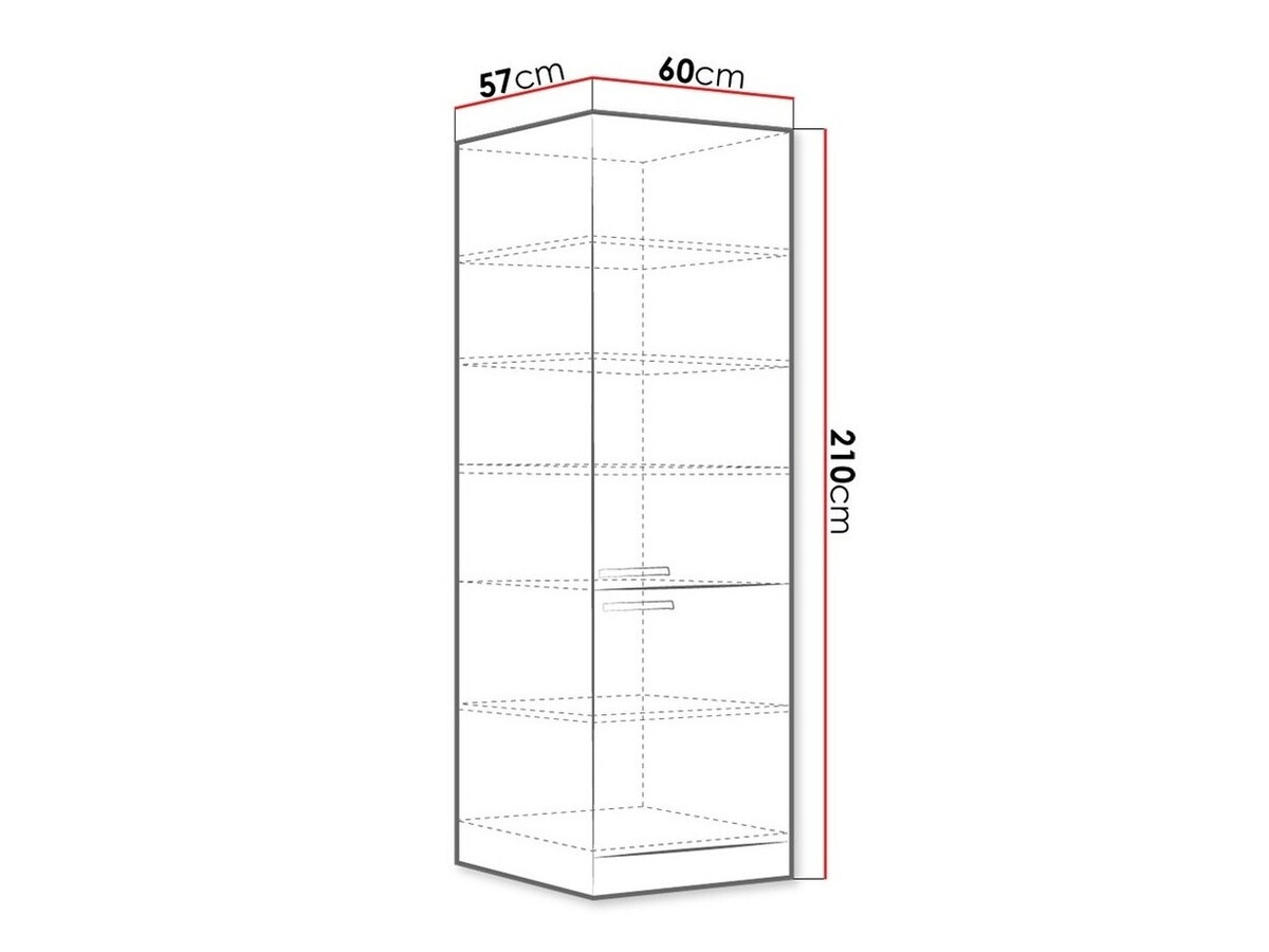 Модулен шкаф с врати Multi Cream 114
