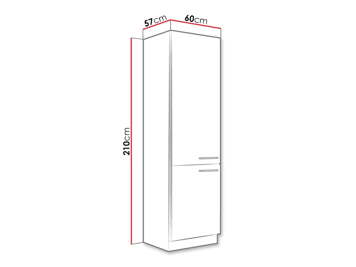 Модулен шкаф с врати Wood White 135