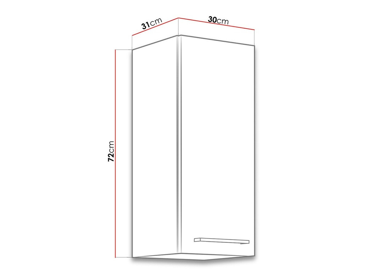 Модулен окачен шкаф Wood Grey 131