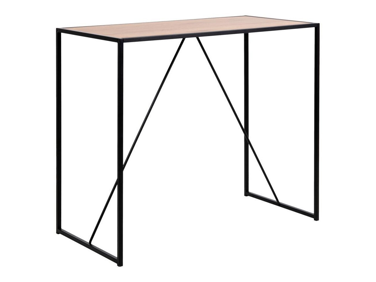 Маса и столове за трапезария Norsica 517 (Черен + Ярък дърво)