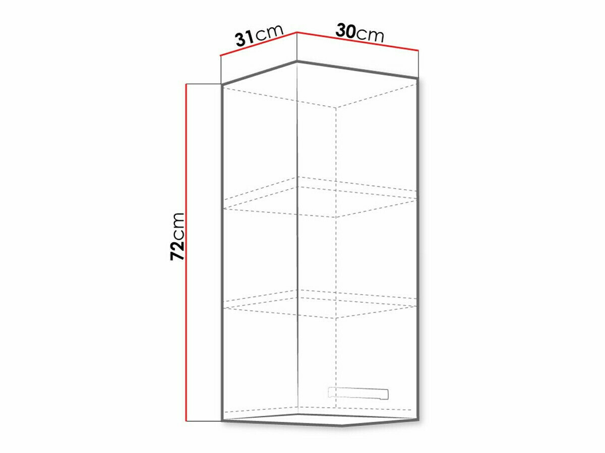 Модулен окачен шкаф Multi Cream 104