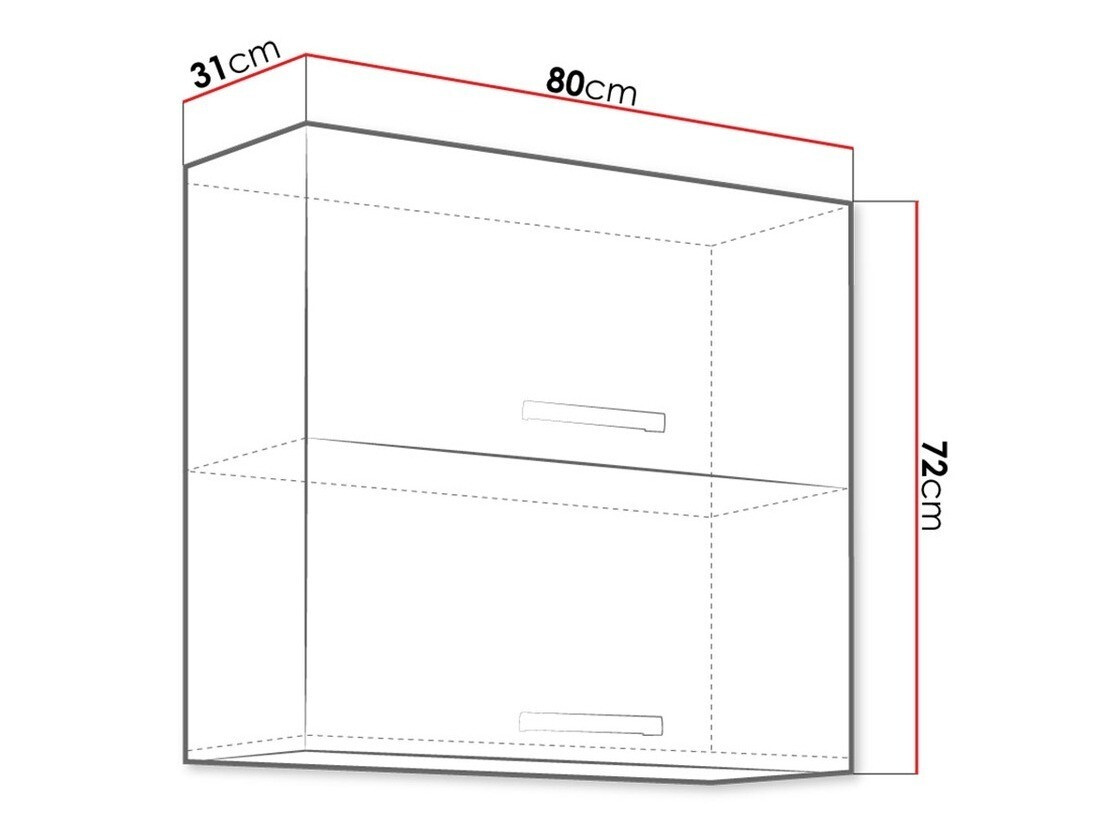 Модулен окачен шкаф Multi Grey 111