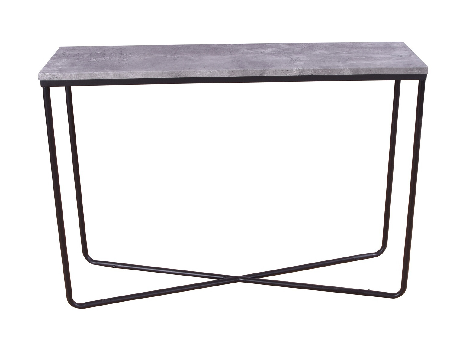 Конзолна маса Dallas 197 (Бетон + Черен)