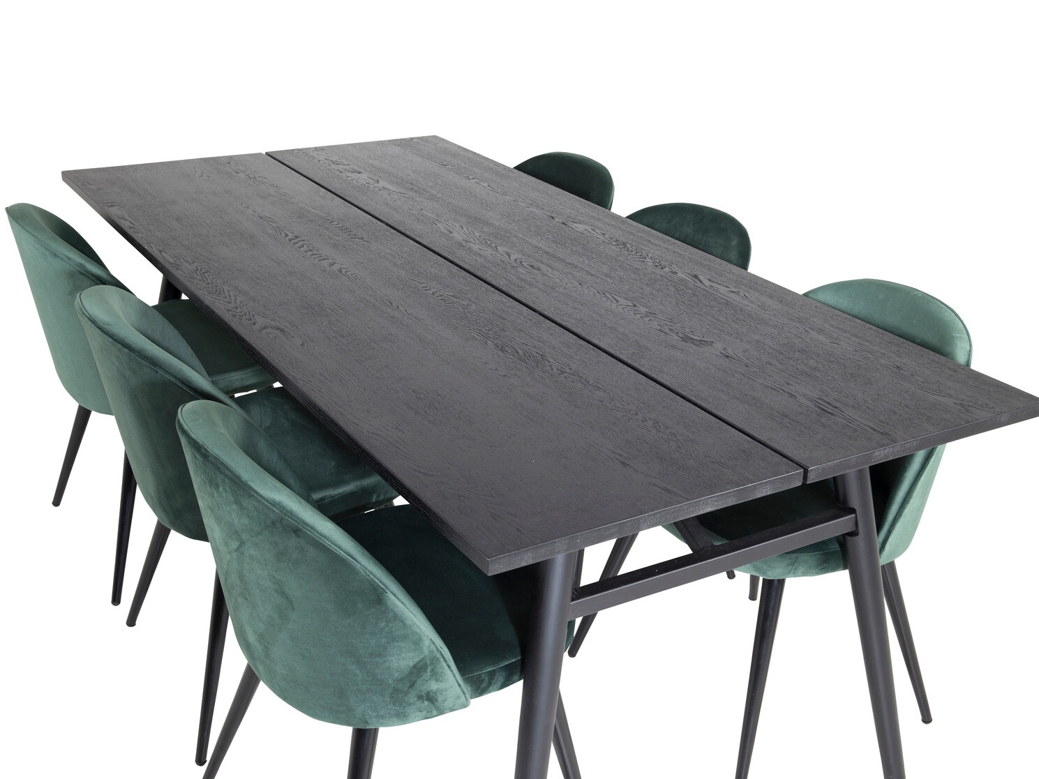 Маса и столове за трапезария Dallas 1676 (Зелен + Черен)