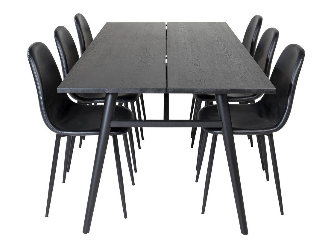 Маса и столове за трапезария Dallas 1681 (Черен)