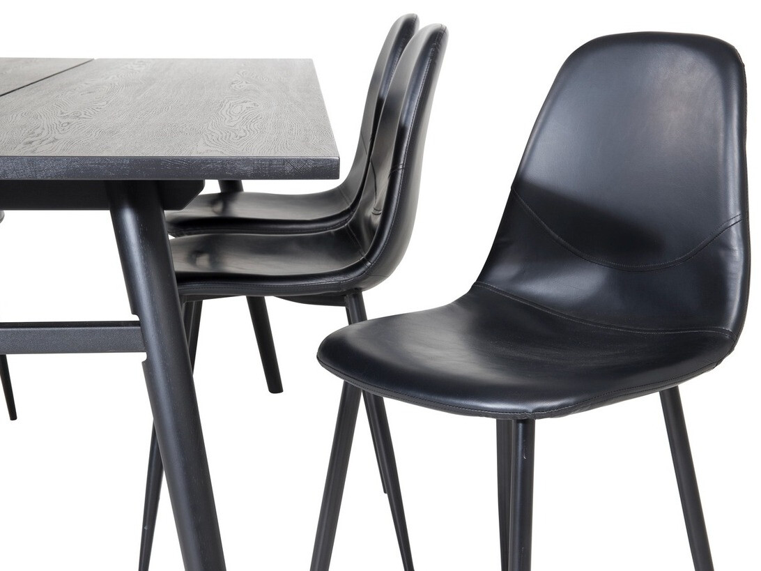 Маса и столове за трапезария Dallas 1681 (Черен)