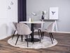 Маса и столове за трапезария Dallas 1107 (Сив + Черен)