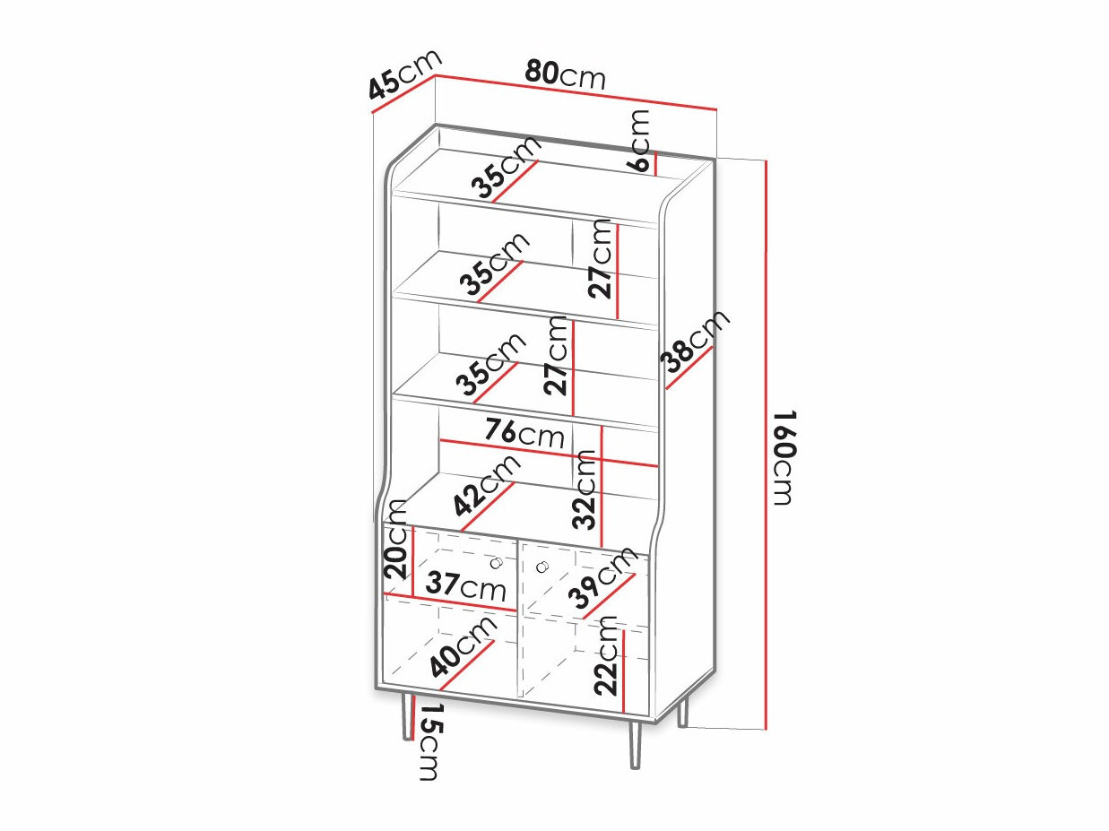 Етажерка Ferenou 105