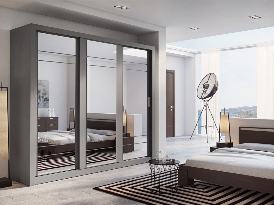 Гардероб Fresno 101 (Сив)