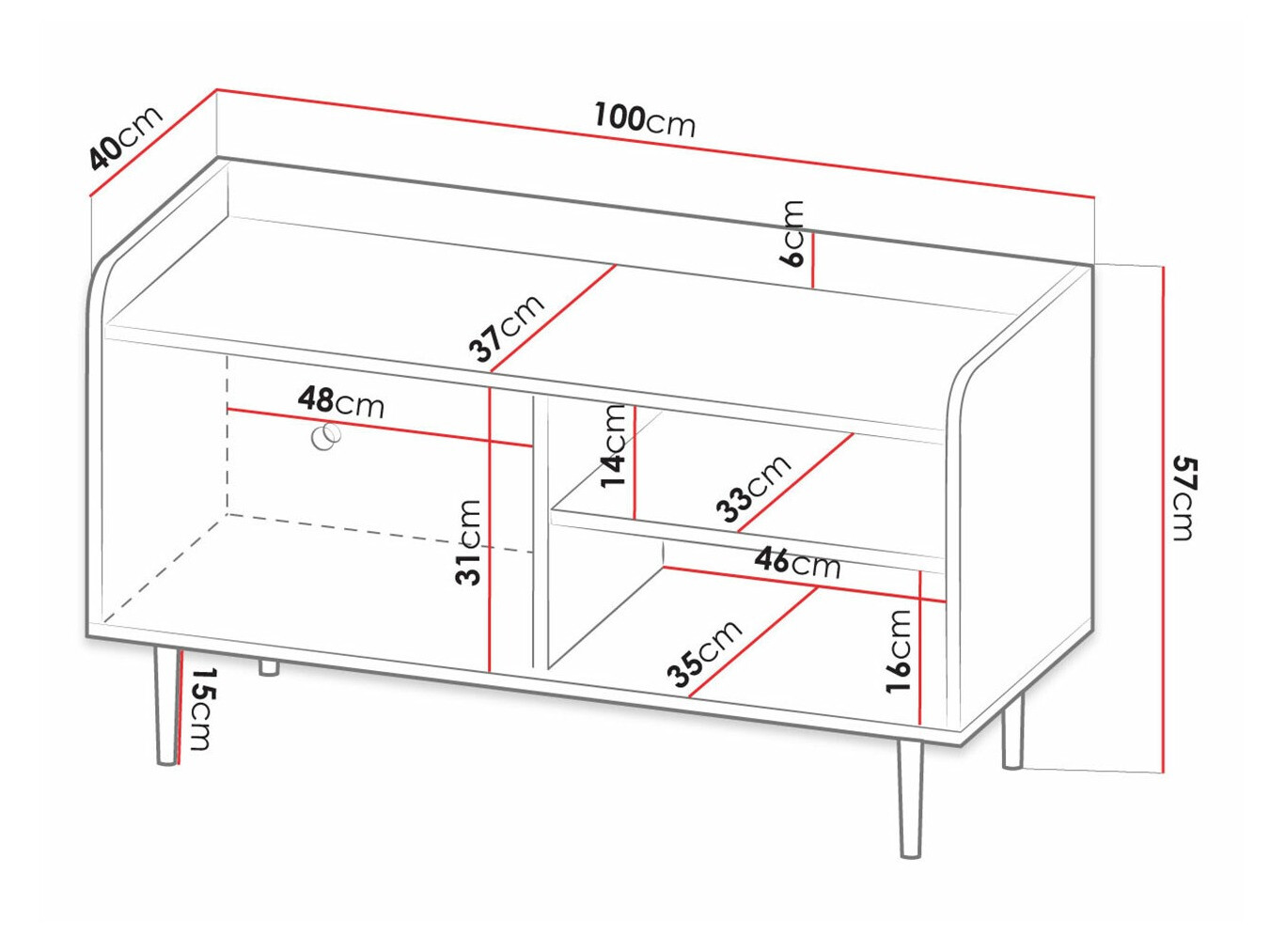 ТВ шкаф Ferenou 106