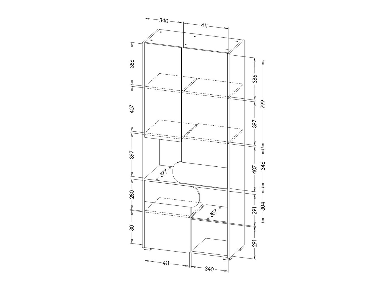 Етажерка Lomteo 101