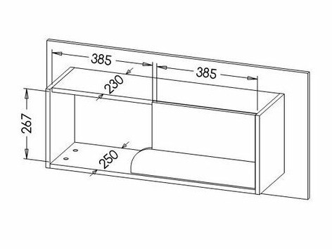 Стенна етажерка Lomteo 108
