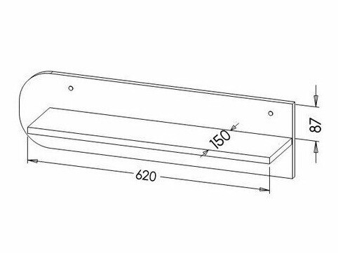 Стенна етажерка Lomteo 109