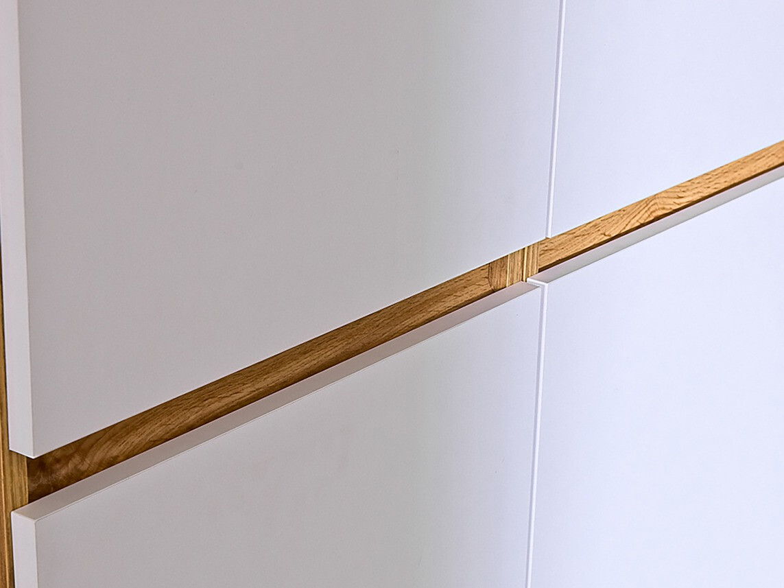 Етажерка Evaropha 103 (Дъб уотан + Бял)