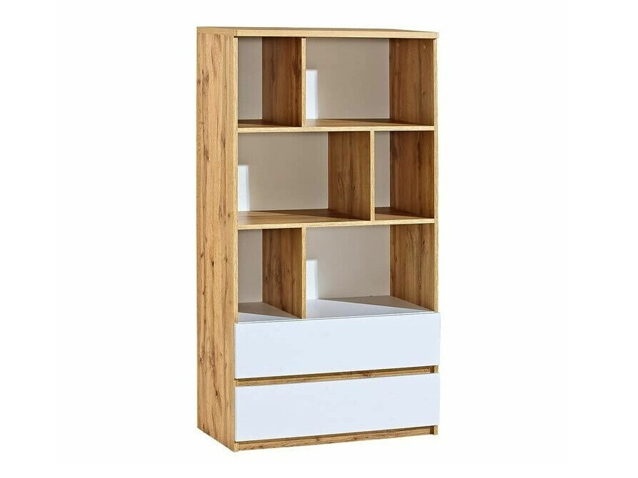 Етажерка Evaropha 103 (Дъб уотан + Бял)