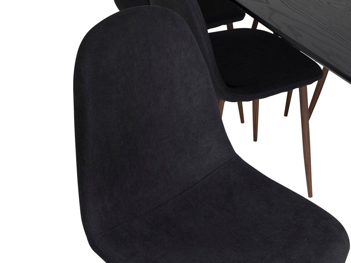 Маса и столове за трапезария Dallas 1443 (Черен + Opex)