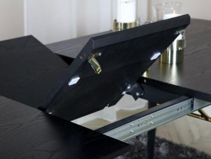 Маса и столове за трапезария Dallas 1580 (Черен)