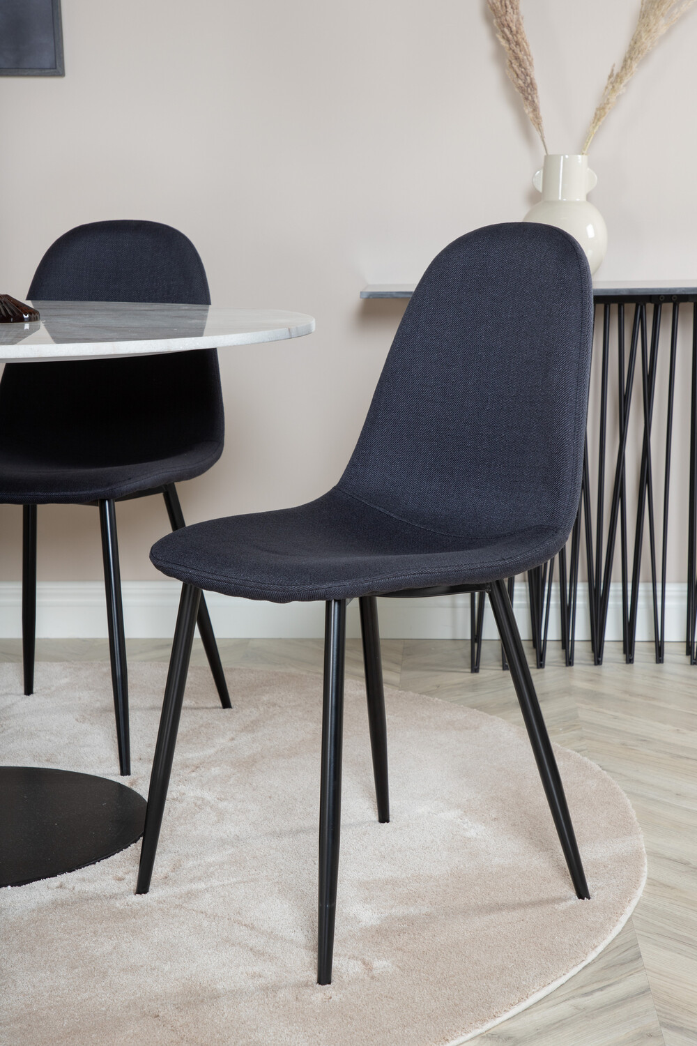 Маса и столове за трапезария Dallas 1613 (Черен)