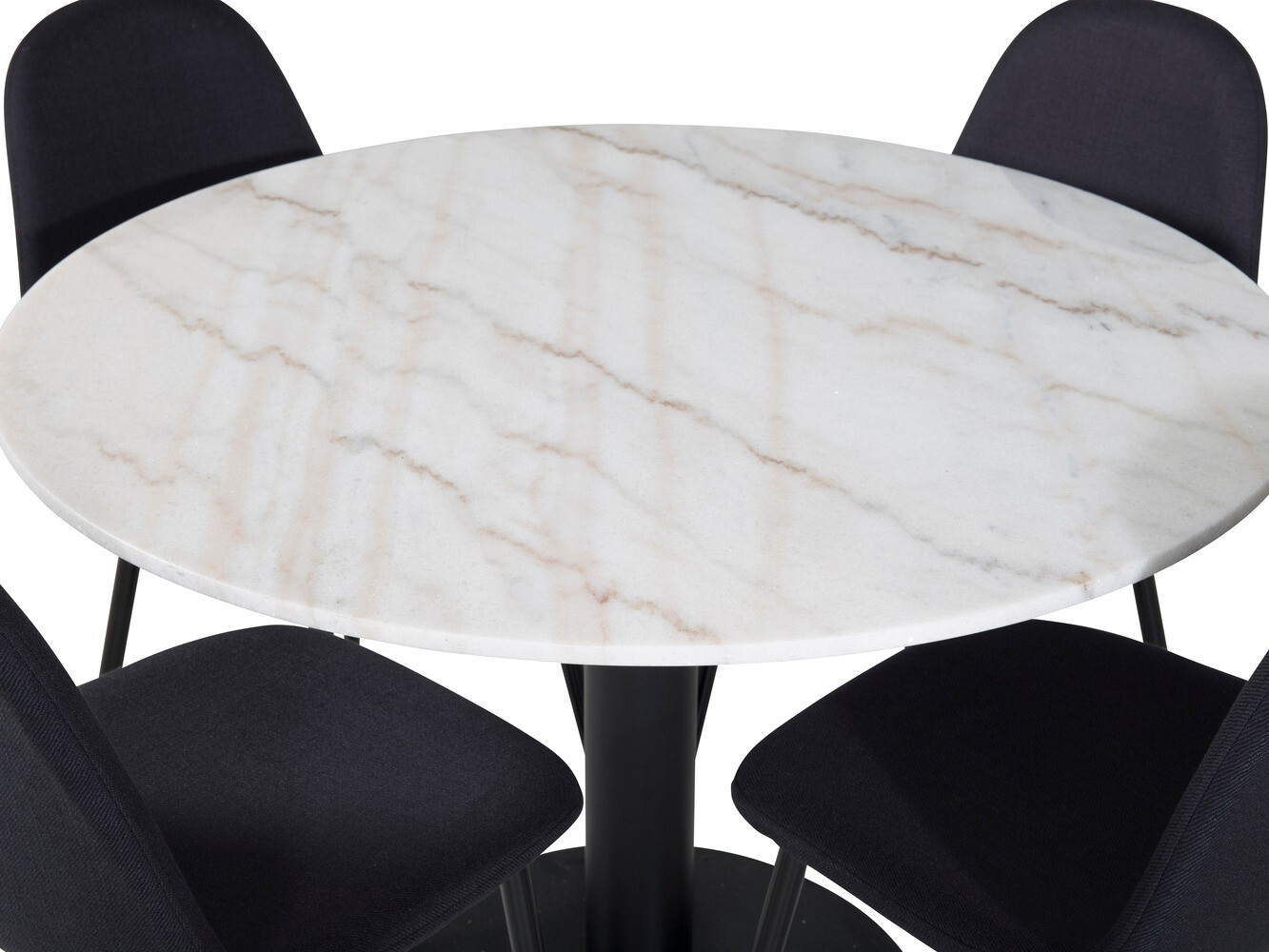 Маса и столове за трапезария Dallas 1613 (Черен)