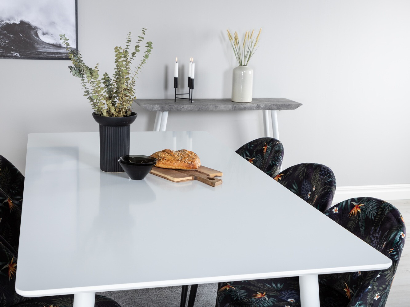 Маса и столове за трапезария Dallas 1624 (Флорален модел)