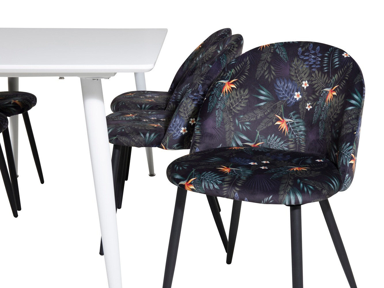 Маса и столове за трапезария Dallas 1624 (Флорален модел)