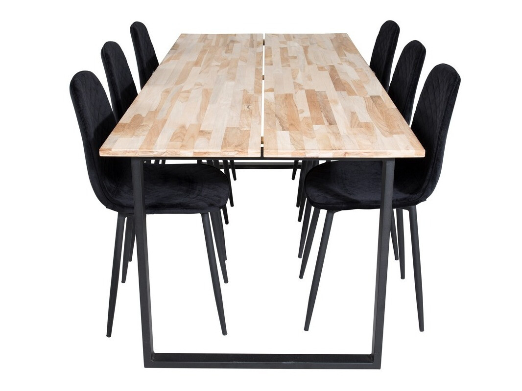 Маса и столове за трапезария Dallas 1645 (Черен)