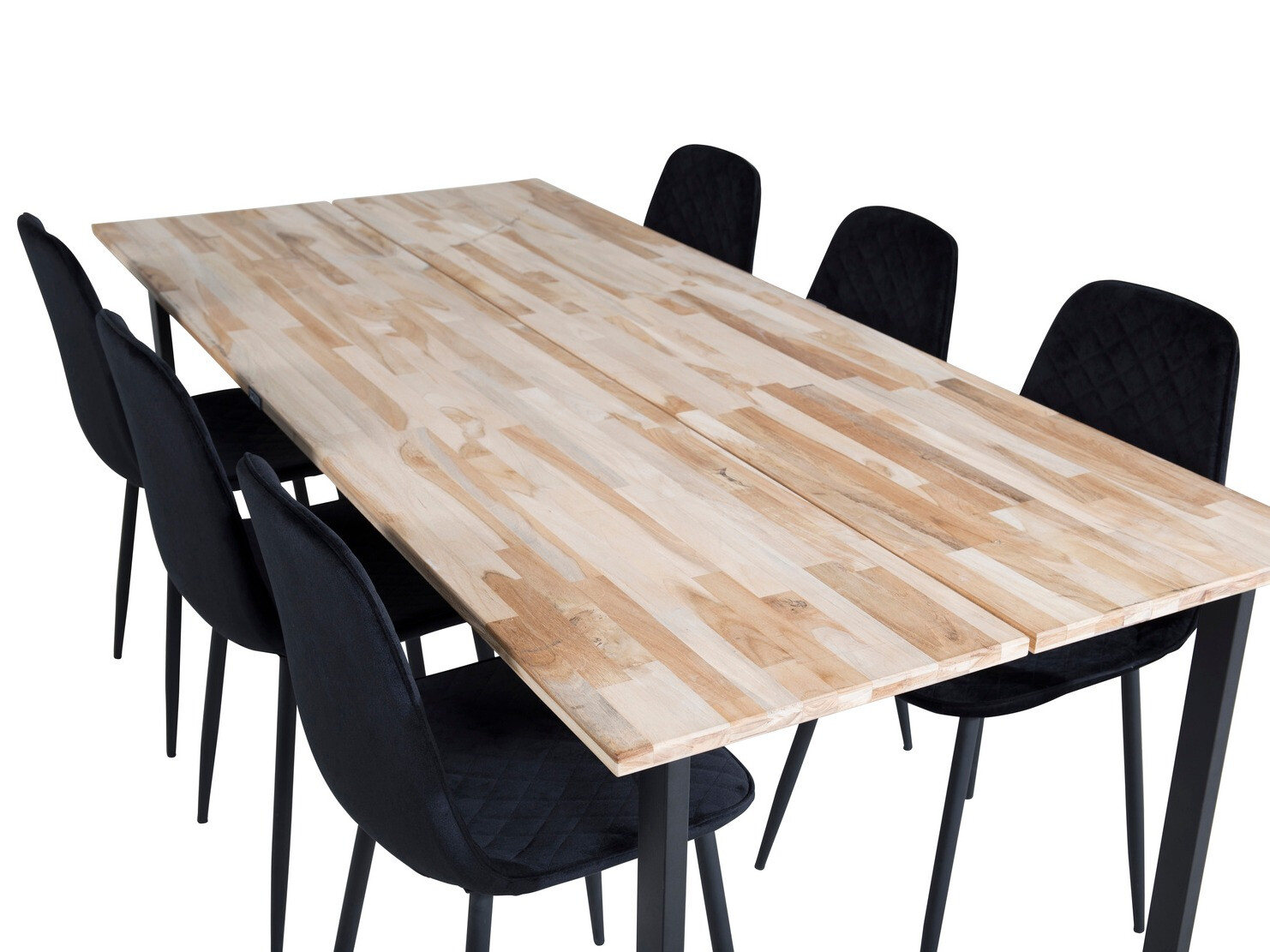 Маса и столове за трапезария Dallas 1645 (Черен)