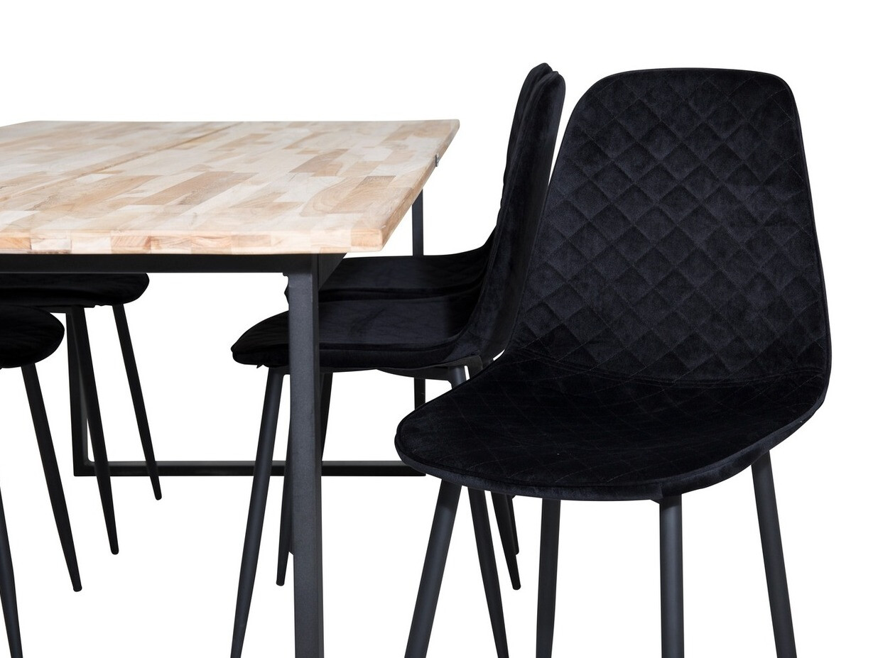 Маса и столове за трапезария Dallas 1645 (Черен)