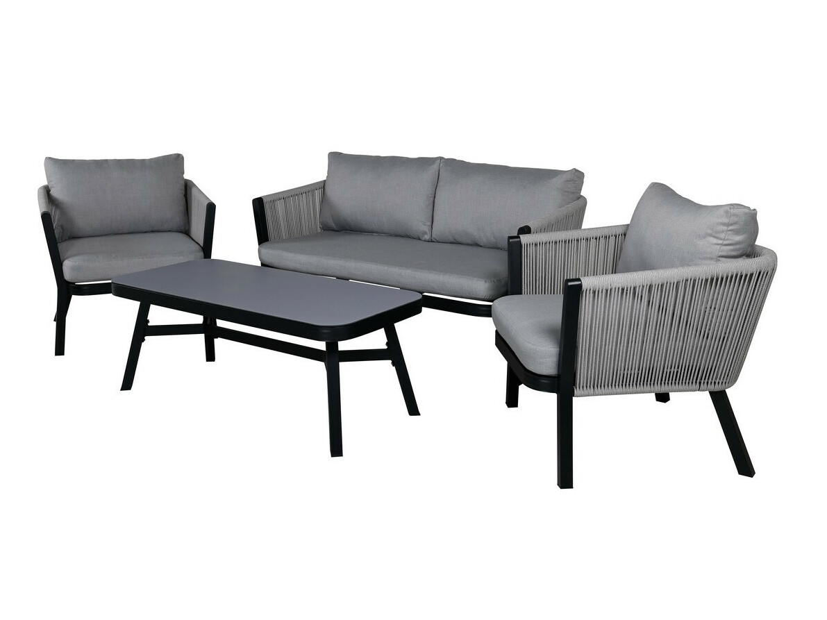 Градински комплект Dallas 2175 (Бял + Черен + Сив)