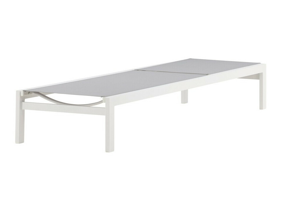 Градински шезлонг Dallas 2314 (Бял + Сив)