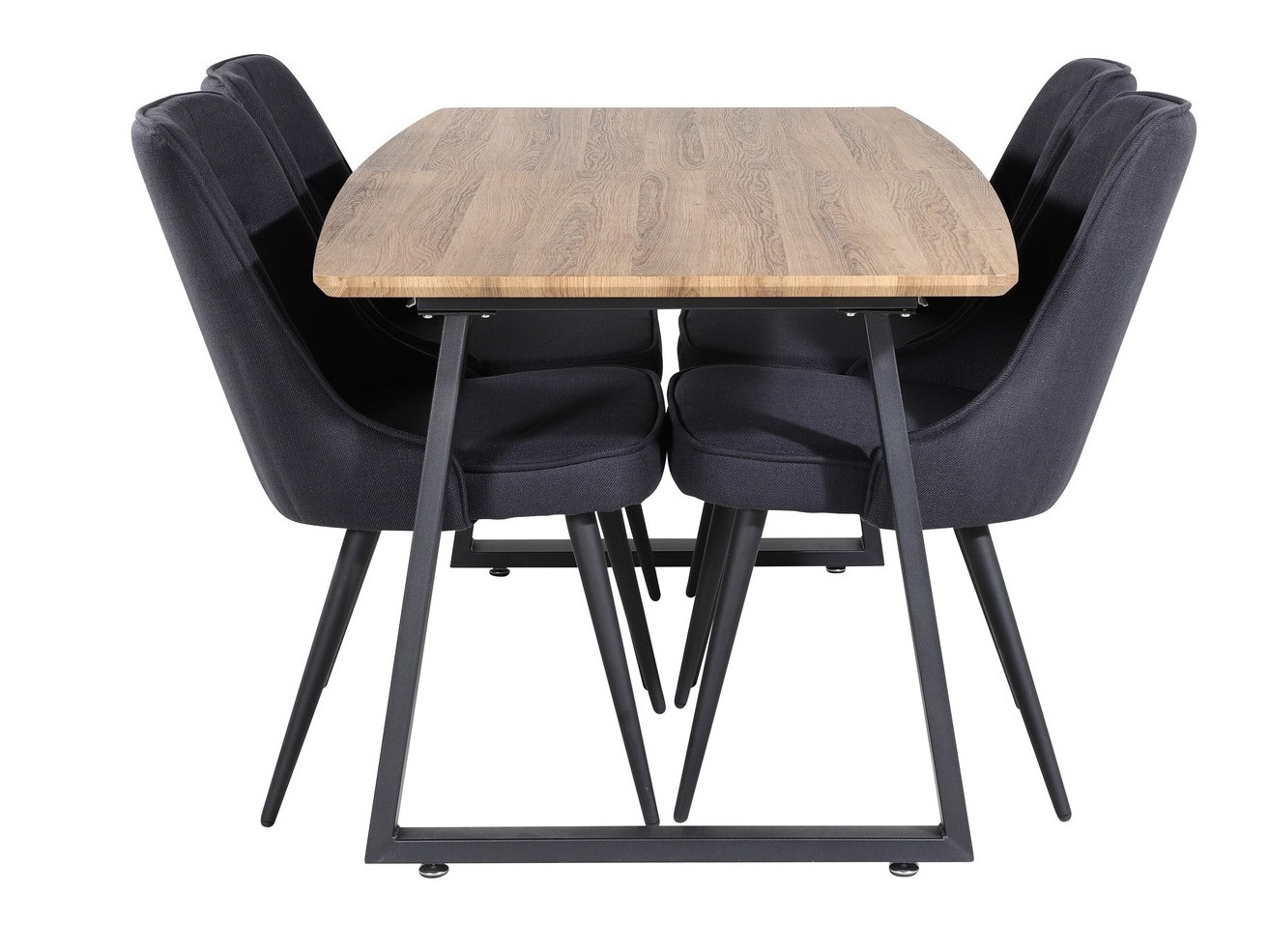 Маса и столове за трапезария Dallas 332 (Черен)