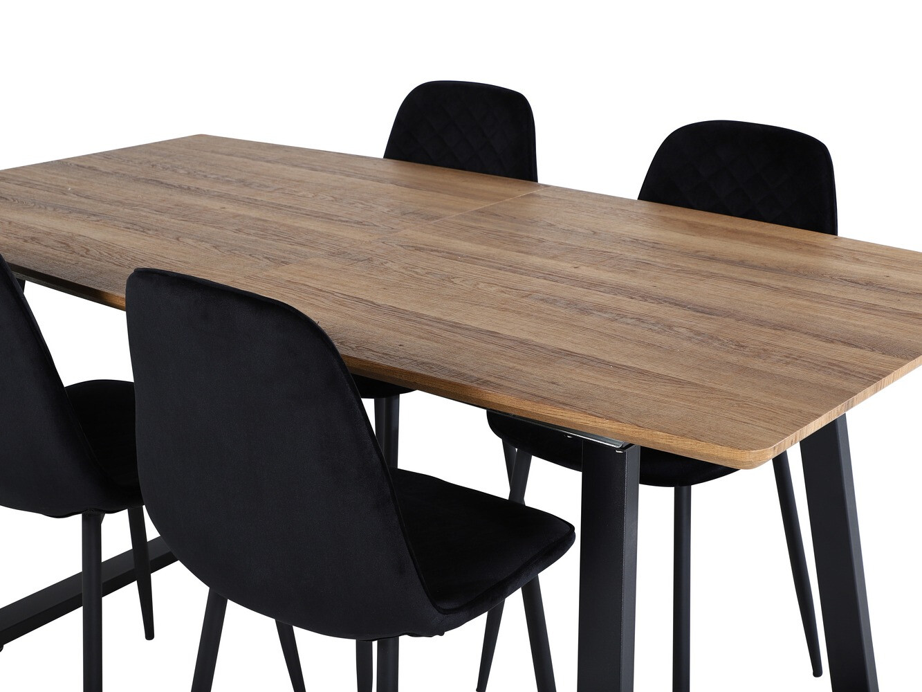 Маса и столове за трапезария Dallas 336 (Черен)