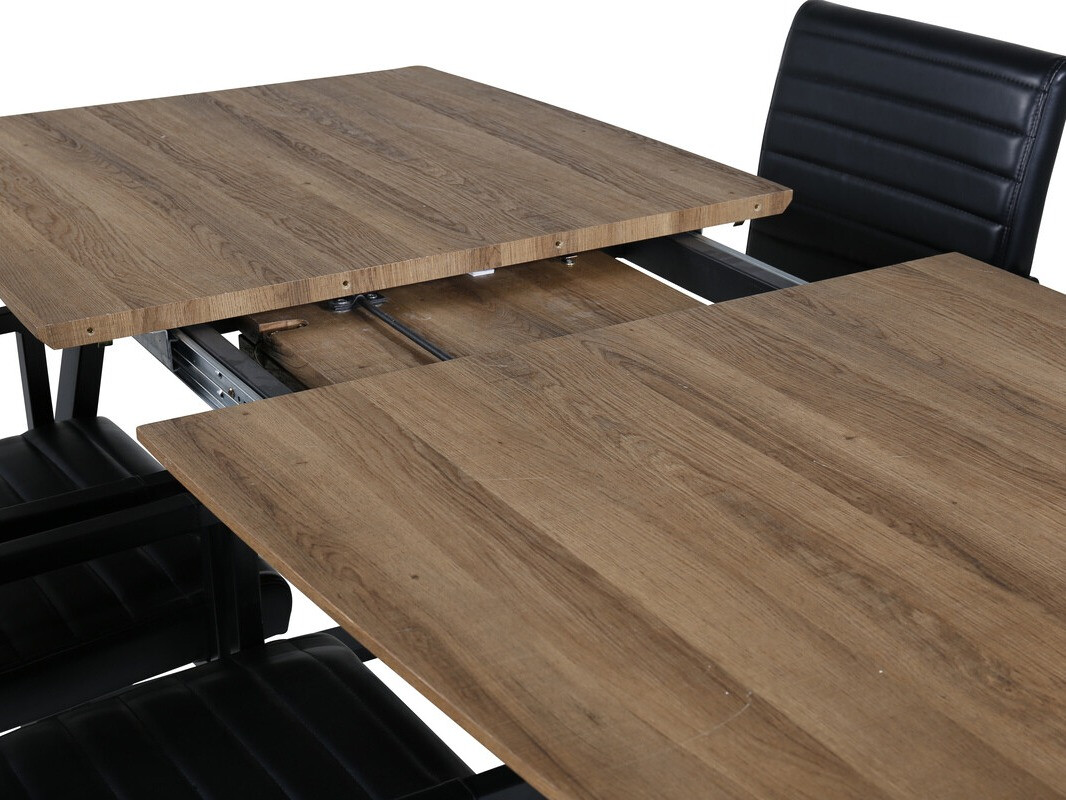 Маса и столове за трапезария Dallas 337 (Черен)