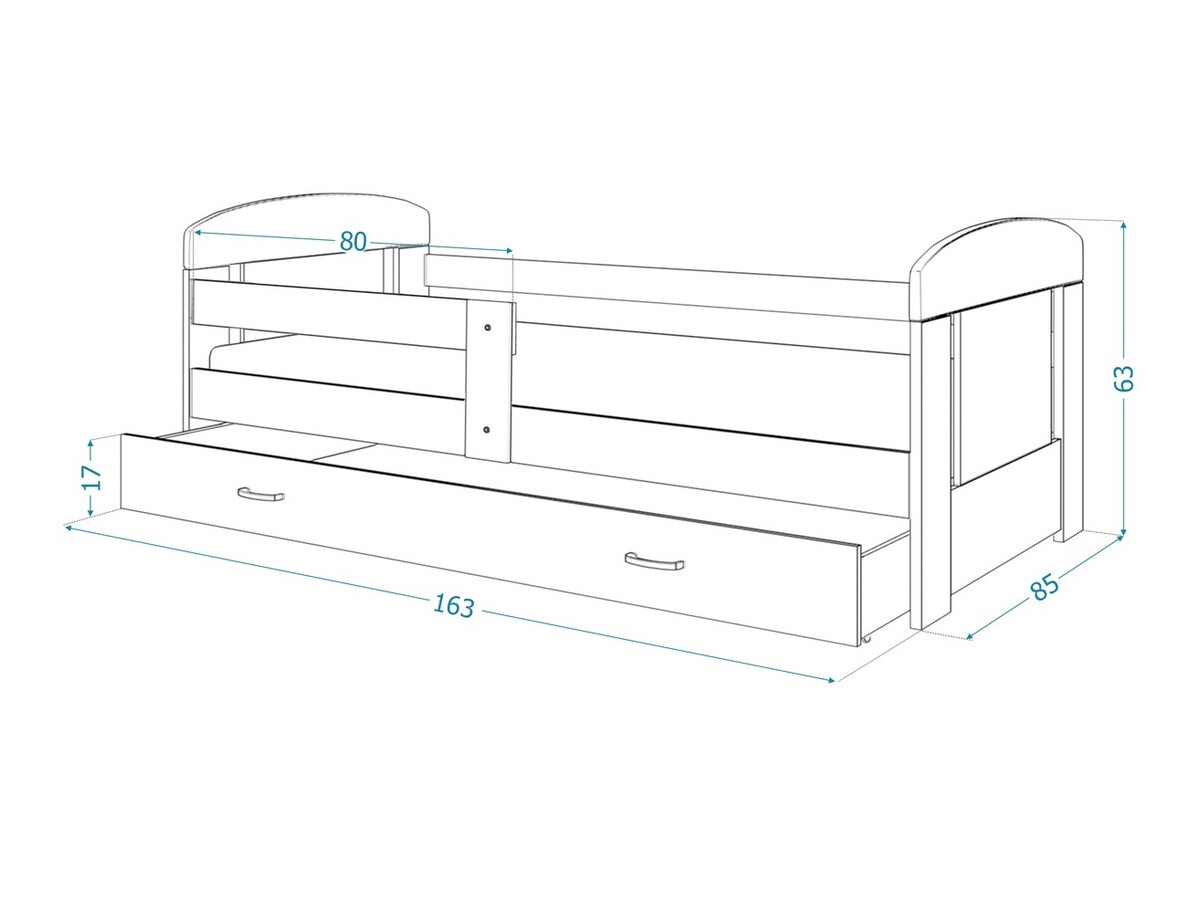 Легло Tentive 100 (Син + Бял)