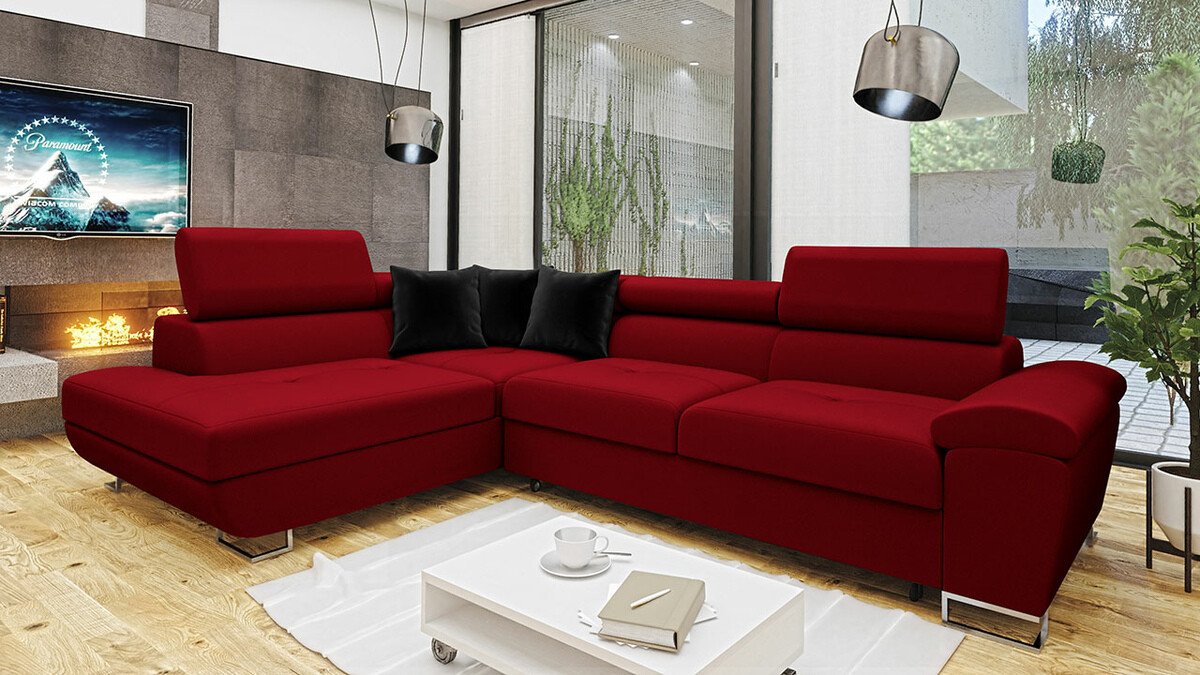 Ъглов диван Comfivo Ruta II (Venus Velvet 2926 + Magic Velvet 2219)