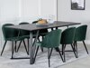 Маса и столове за трапезария Dallas 360 (Зелен + Черен)