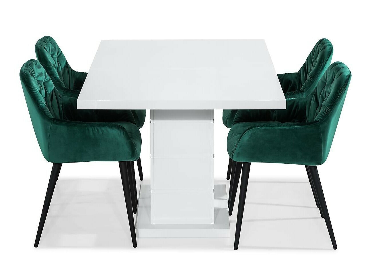 Маса и столове за трапезария Scandinavian Choice 791 (Зелен)