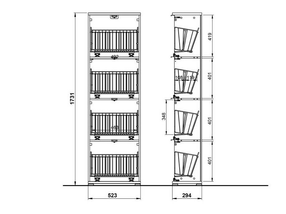 Шкаф за обувки Veltena 111