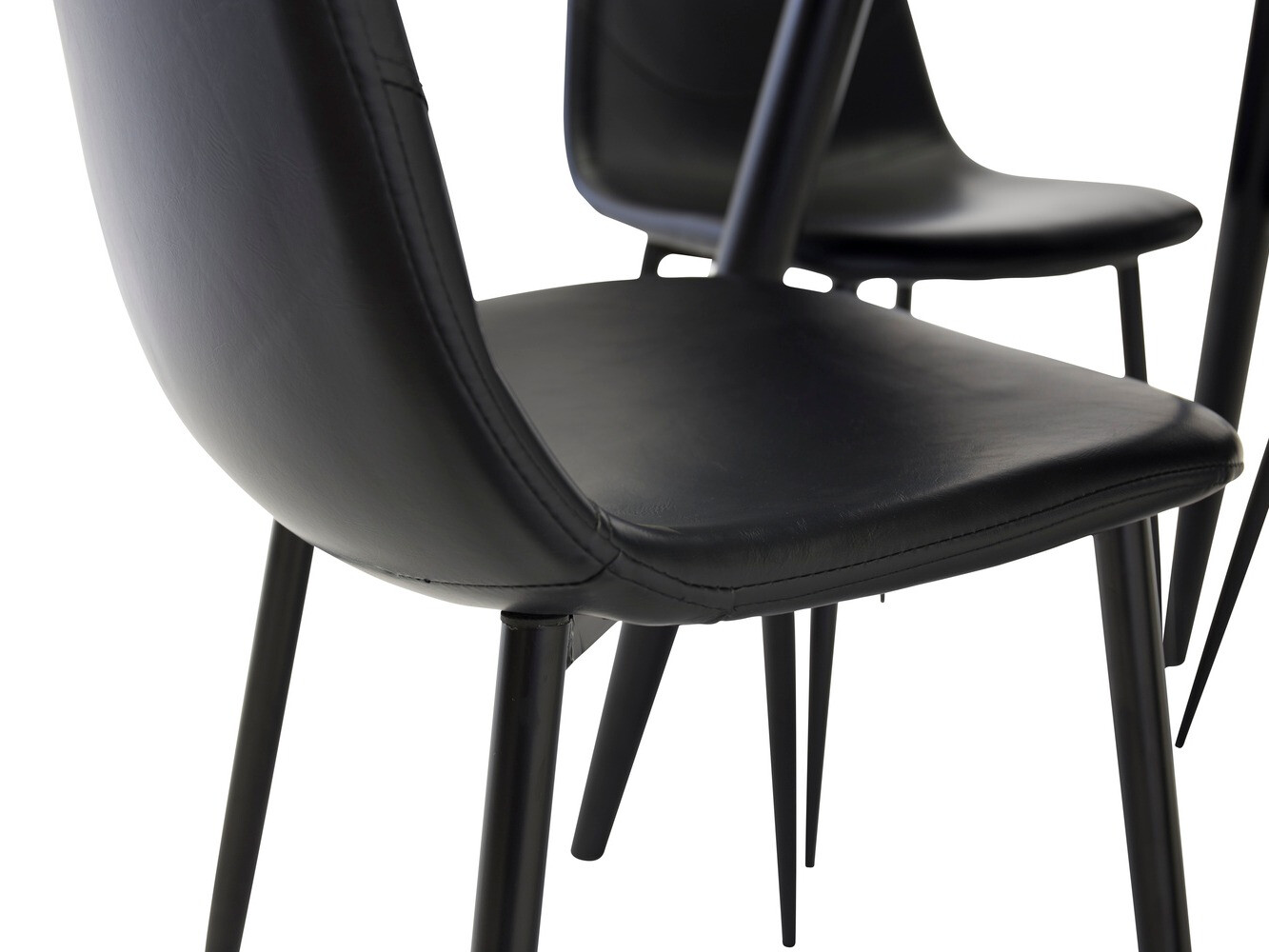 Маса и столове за трапезария Dallas 356 (Черен)