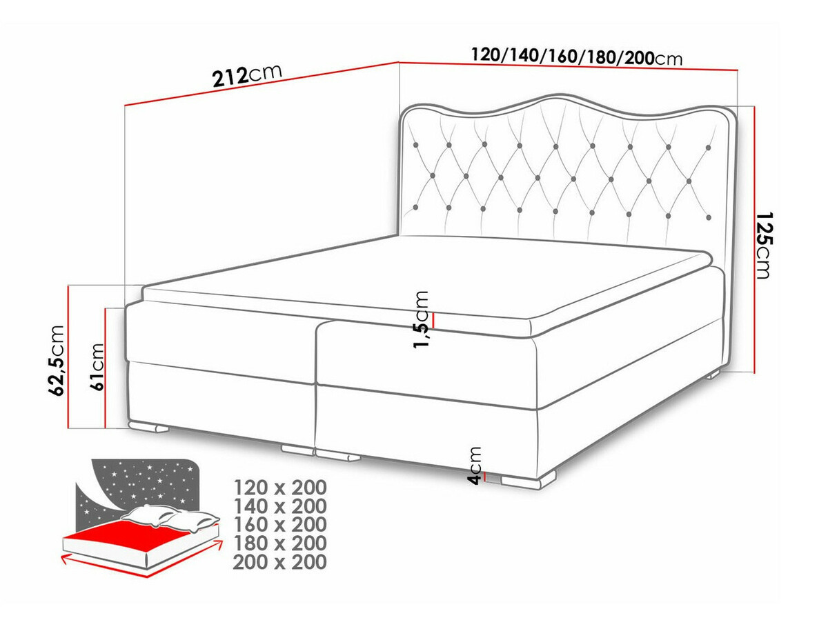 Континентално легло Tectum (Soft 010A)