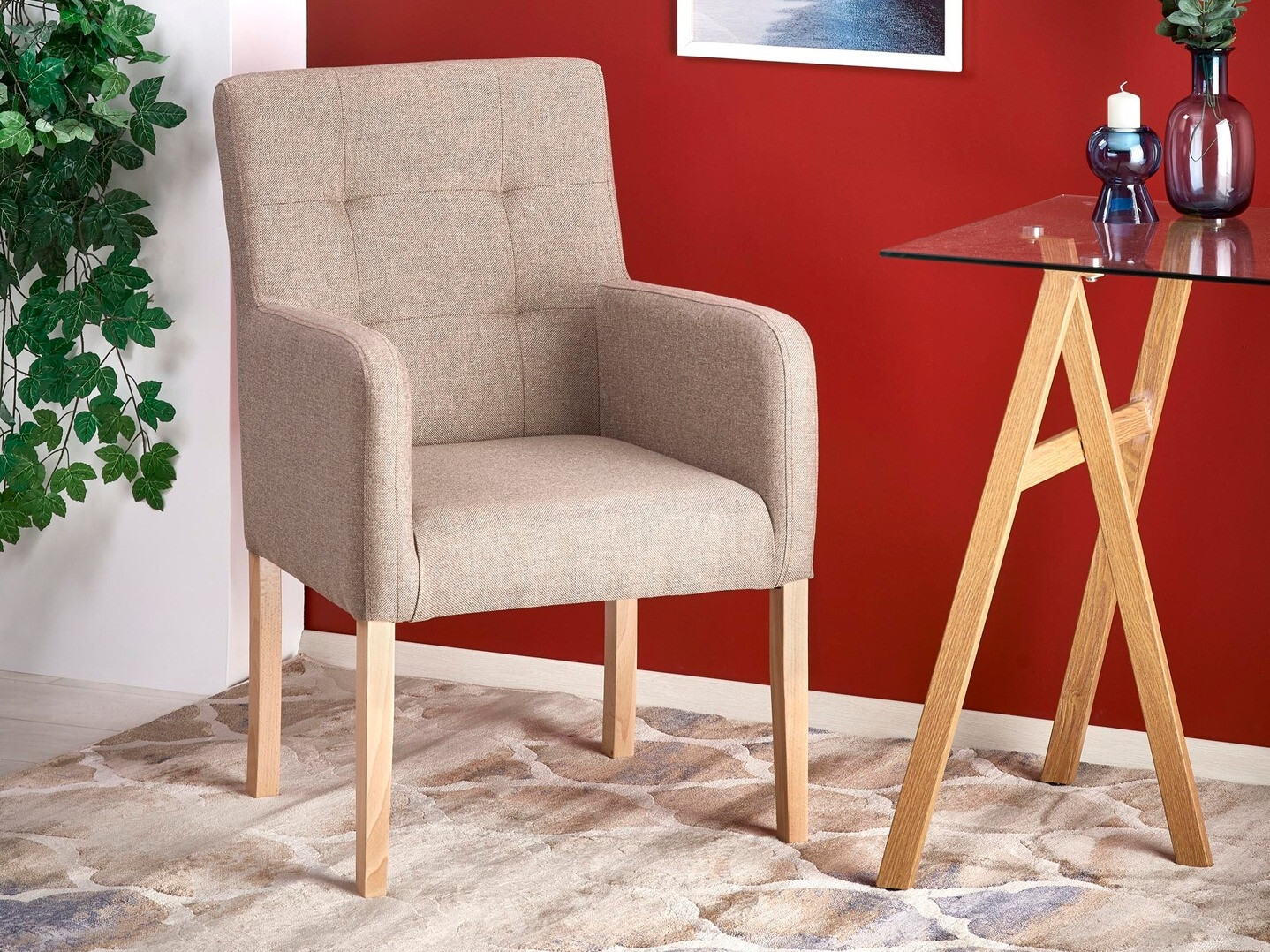 Фотьойл Houston 1056 (Меден дъб + Бежов)