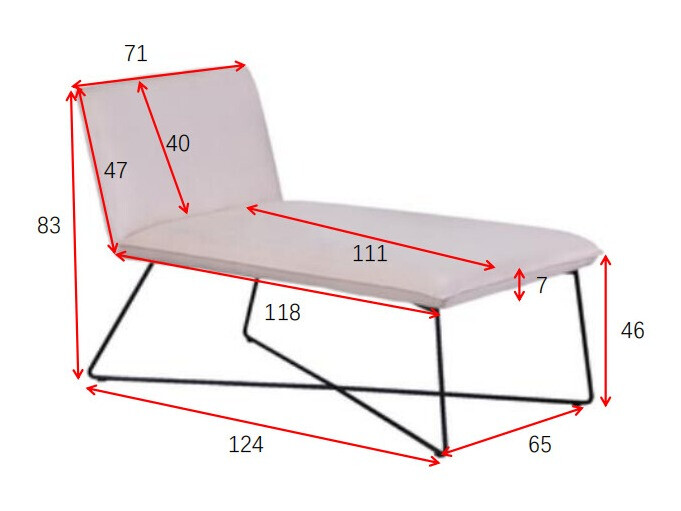 Кушетка Dallas 3192